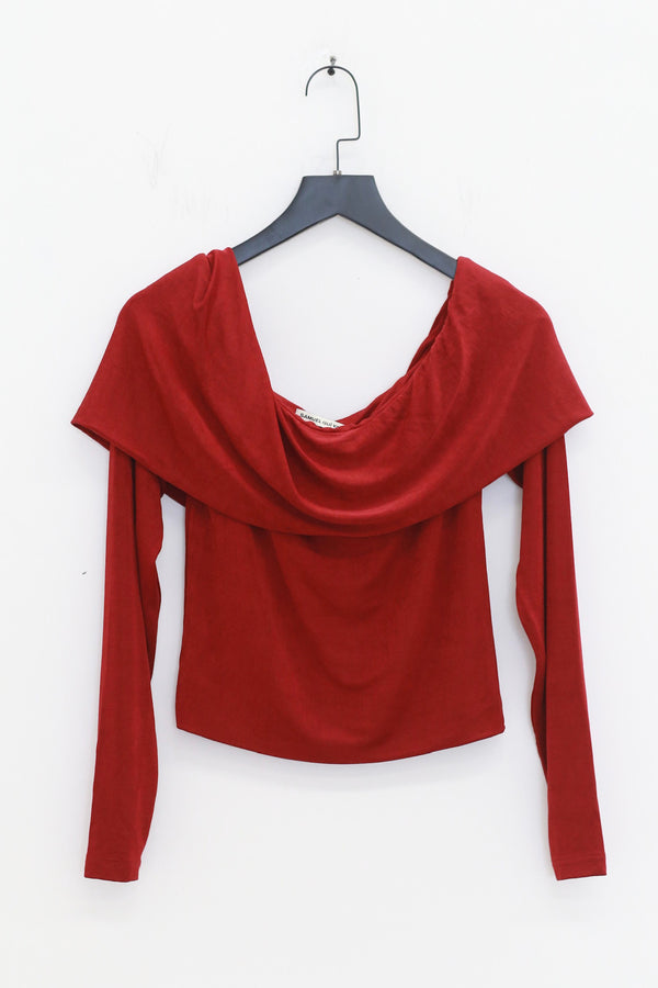 SAMUEL GUI YANG 25 Autumn/Winter Tops/Skirts SGY-AW25BTP01-1-1-OXBLOOD Tops